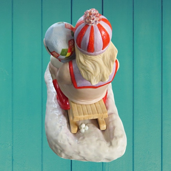 VINTAGE CYBIS Bisque Porcelain Figurine Sculpture NANCY AND NED SLEDDING 1978 - Picture 4 of 4